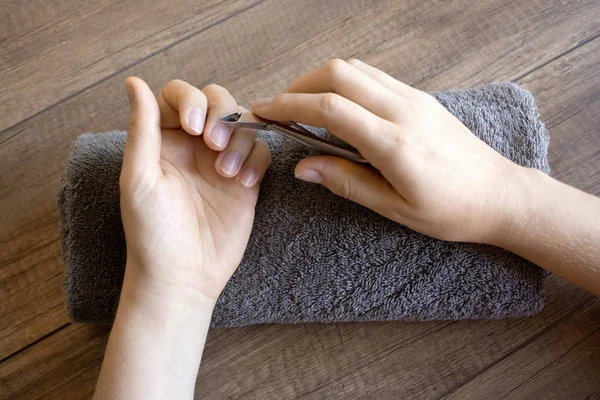 Hand Care Folk Hand Care Manicure Spa Procedure Beauty Hands — Stock Photo, Image