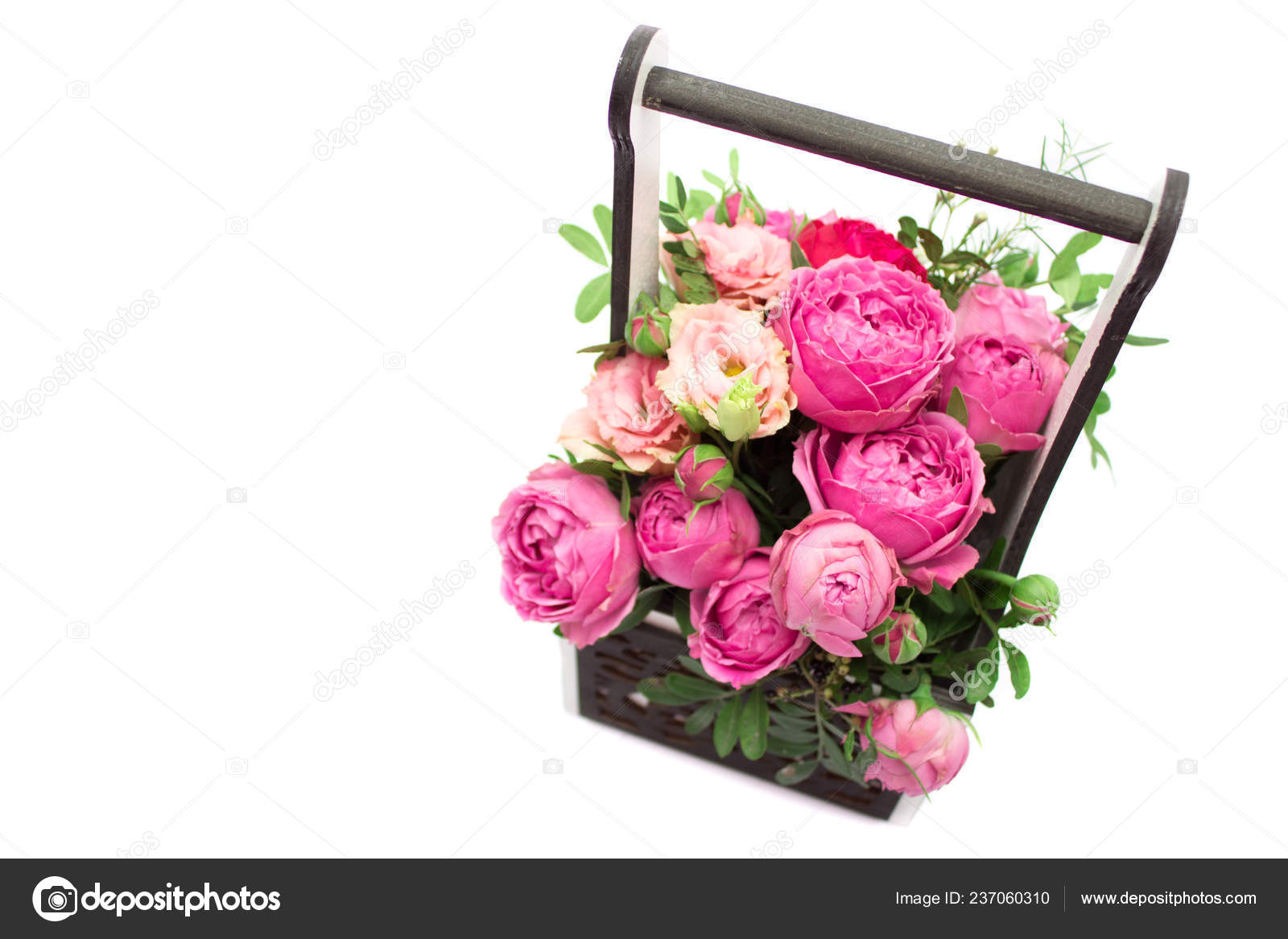 Bouquet Fleurs Dans Une Boîte Cadeau Booker Roses Pour Fête