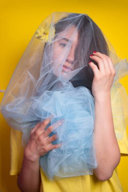 Kız portresi stüdyo yaratıcı