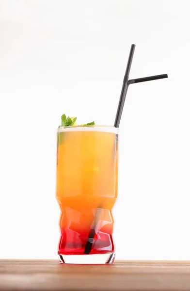 Summer Orange Cocktail Grenadine Lemon — Stock Photo, Image