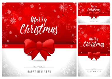 Noel yay ile arka plan. Tüm öğeleri ayrı katmanlarda vardır. Vektör, resimde eps10 illüstrasyon, eps10.