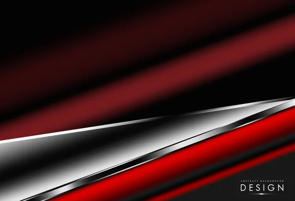 Abstract Background Metallic Red Dark Space Modern Design Vector Illustration — Stock Vector