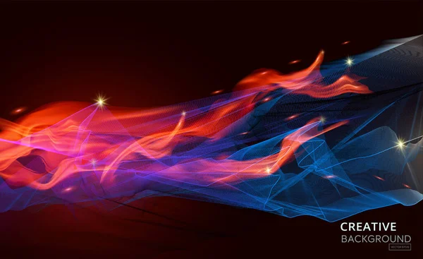 Abstract Wave Flame Element Design Vector Illustration Eps10 Vector Graphics