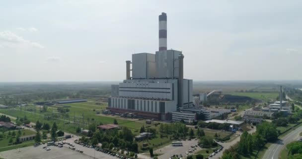 Tepelné Elektrárny Hukot Výstřel Uhlí — Stock video