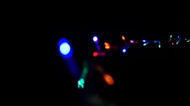 Noel Led ışıkları yanıp sönen, Noel, yeni yıl, Doğum günü videolar için mükemmel bir ek dize. Ekran aktarım modunu kullanarak videonuzu add - siyah saydam olur.
