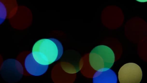 クリスマス ライトは きらめき お祭り — ストック動画