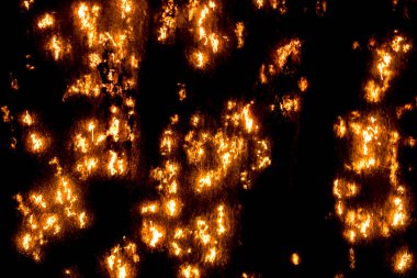 Yanan, oksitleyici, smoldering yangın - Çelik yün. Çelik yün satırlarında, uzun pozlama yakma. 05 özel efekt. Ekran aktarım modu ile bir güzel yer paylaşımı kullanmak için. Siyah saydam olur.