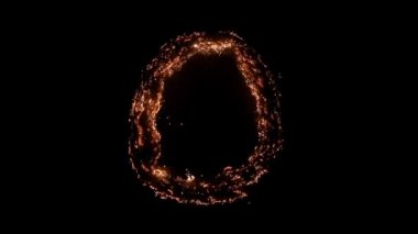 Sıfır sayısı 0, yanma, yanma.