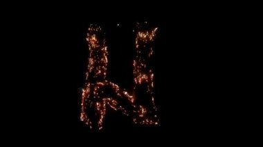 N harfi yanıyor. Çelik yünü yanıyor. Güzel yanma.