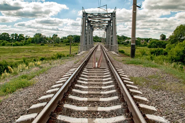 Railway track. travel by train.