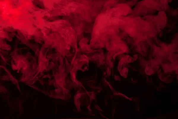 Czerwony Dym Lub Steam Czarny Tapety Tła — Zdjęcie stockowe