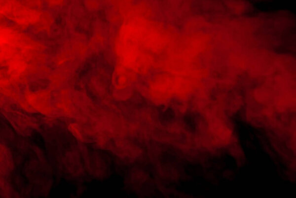Red smoke on a black background for wall paper
