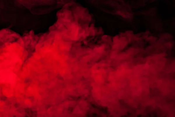 Red Smoke or Steam on a Black Background for Wallpapers and