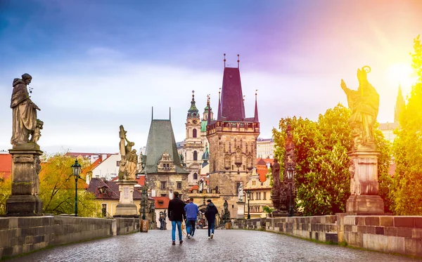 Prague Çek Cumhuriyeti Avrupa Eyalet Başkenti Tarihi Mekanları — Stok fotoğraf