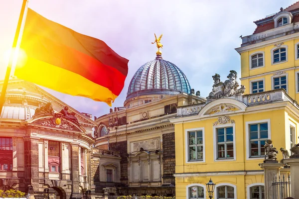 Increíble Ciudad Dresde Alemania Centro Histórico Europeo Esplendor — Foto de Stock