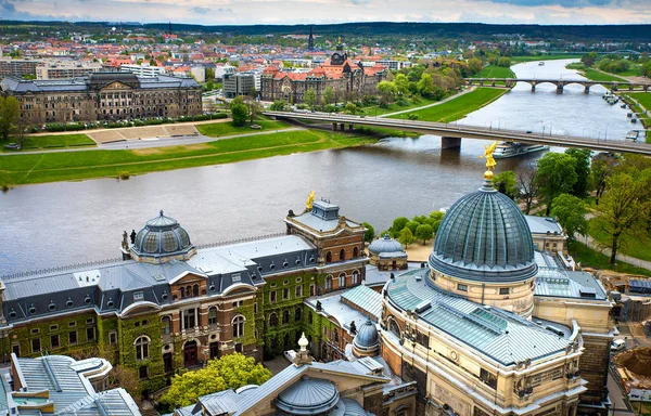 Increíble Ciudad Dresde Alemania Centro Histórico Europeo Esplendor — Foto de Stock