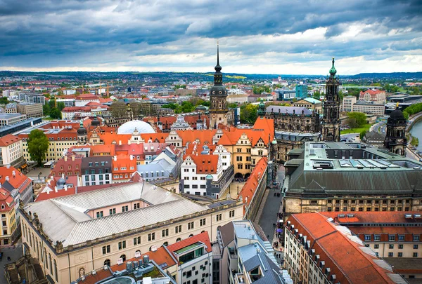 Incrível Cidade Dresden Alemanha Centro Histórico Europeu Esplendor — Fotografia de Stock