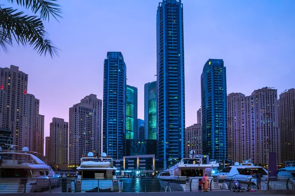 Vue Générale Dubai Marina Ligne Horizon Ville — Photo