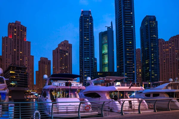 General View Dubai Marina Line City Skyline — Stock Photo, Image