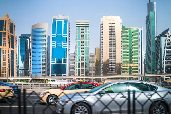 General View Dubai Marina Line City Skyline — Stock Photo, Image