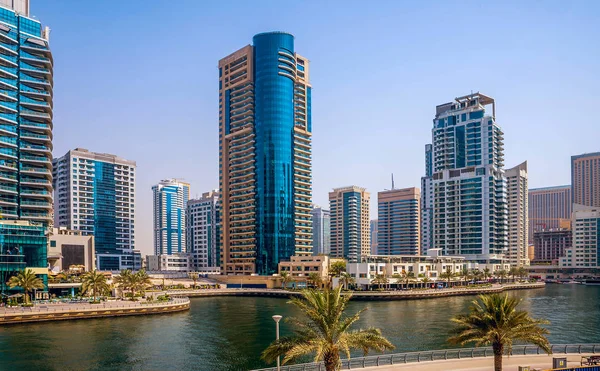 General View Dubai Marina City Skyline — Stock Photo, Image