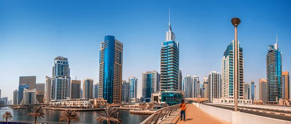 General View Dubai Marina City Skyline — Stock Photo, Image