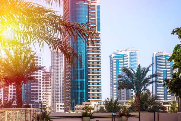 General View Dubai Marina City Skyline — Stock Photo, Image