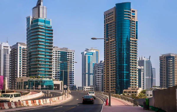 Dubai Marina Általános Képet City Skyline — Stock Fotó