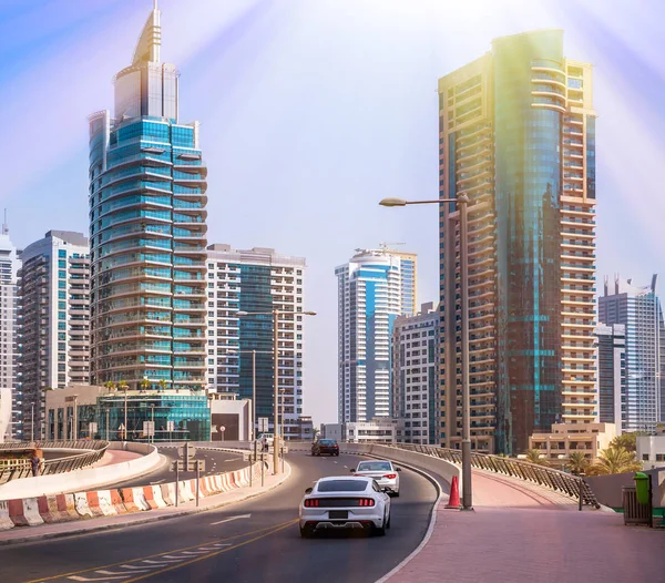 General View Dubai Marina City Skyline — Stock Photo, Image