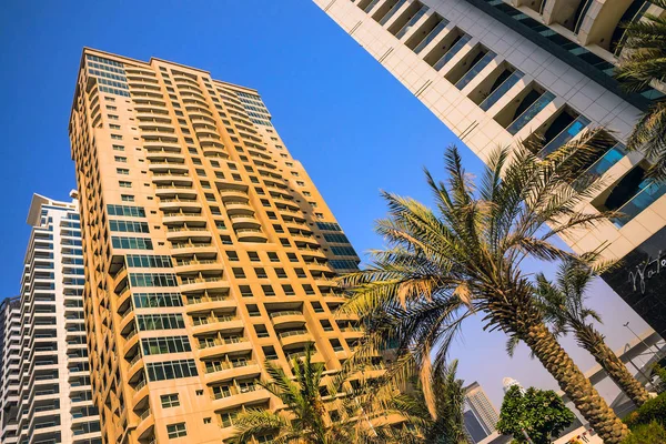 Vista Geral Marina Dubai Horizonte Cidade — Fotografia de Stock