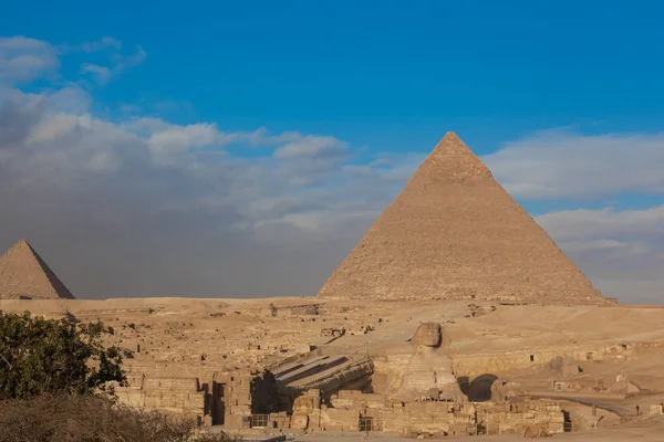 Égypte Caire Gizeh Vue Générale Des Pyramides — Photo