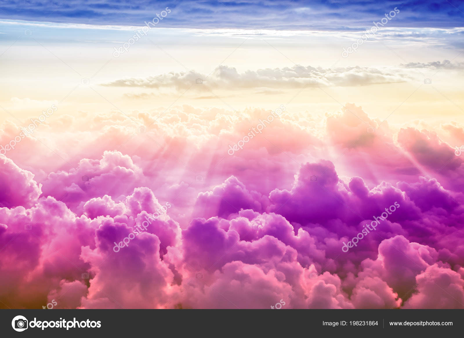 Creative Cloudy Sky Background Sun Fantasy Sky Stock Photo C Merrydolla