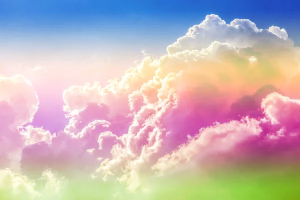 Creative Cloudy Sky Background Bright Colors — Stock Photo, Image