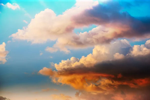 Beautiful Sunset Sky Dramatic Clouds — Stock Photo, Image