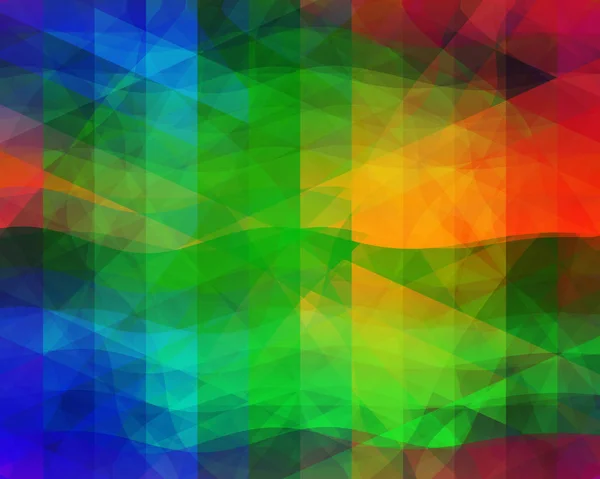 Retro Achtergrond Gemaakt Van Kleurrijke Driehoeken — Stockfoto
