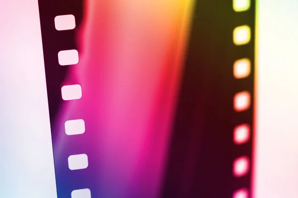 Colorful Photographic Film Strip White Background Bright Illustration — Stock Photo, Image