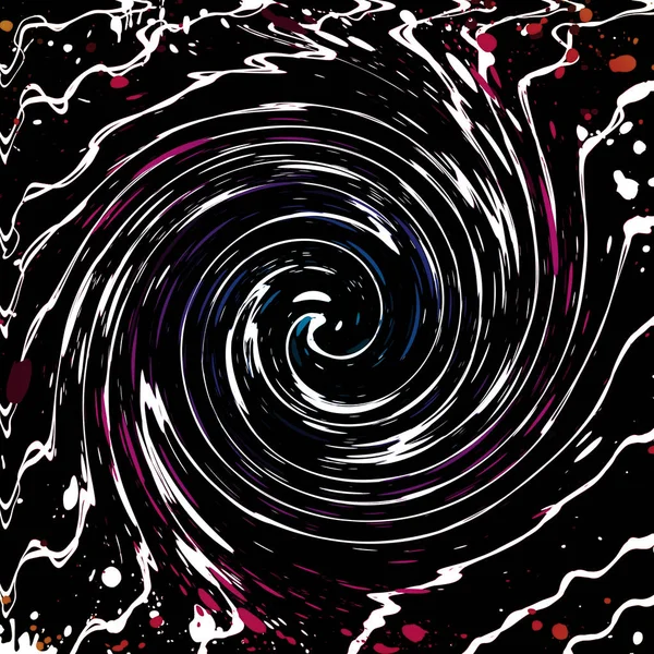 Abstraktní Zkroucení Grunge Pozadí Černý Whirlpool — Stock fotografie