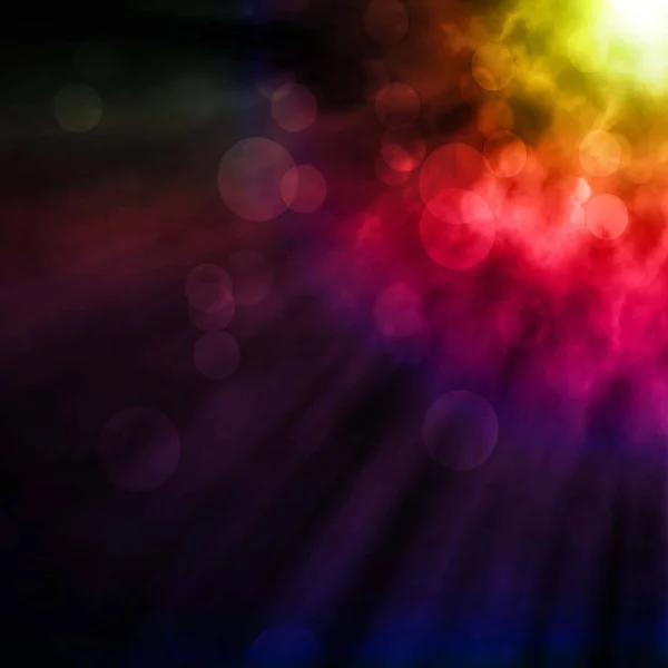 Glowing Background Bright Colors Dark Background — Stock Photo, Image