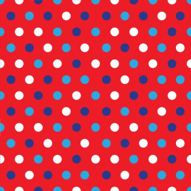 4 Temmuz arka plan kırmızı arka plan üzerinde renkli daireler ile 