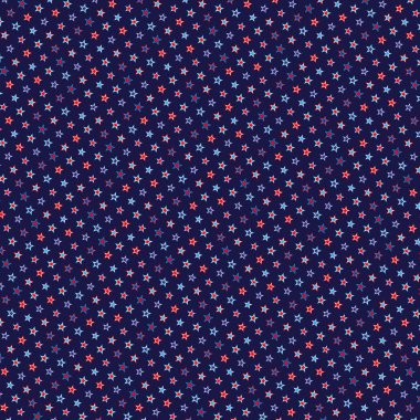 4 Temmuz arka plan Lacivert arka planda yıldızlarla 