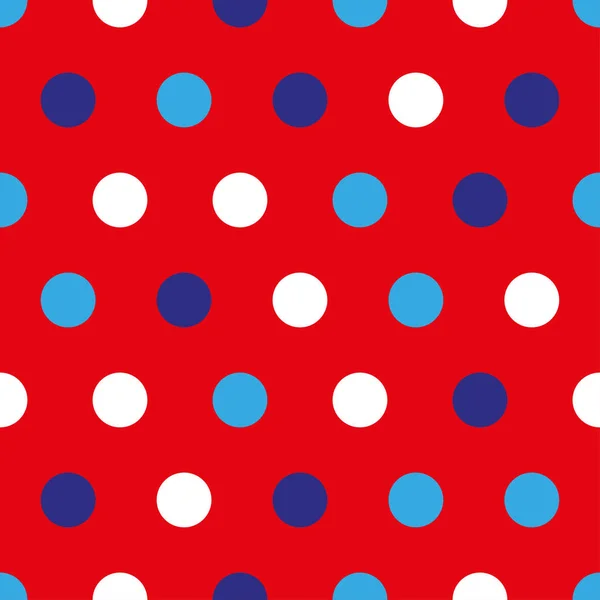 Juli Hintergrund Mit Bunten Kreisen Auf Rotem Hintergrund — Stockfoto
