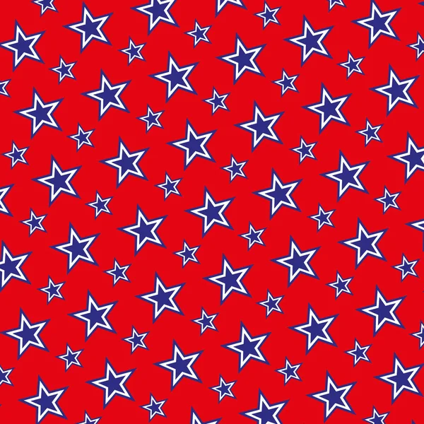 4Th July Background Blue Stars Red Background — Stock Photo, Image