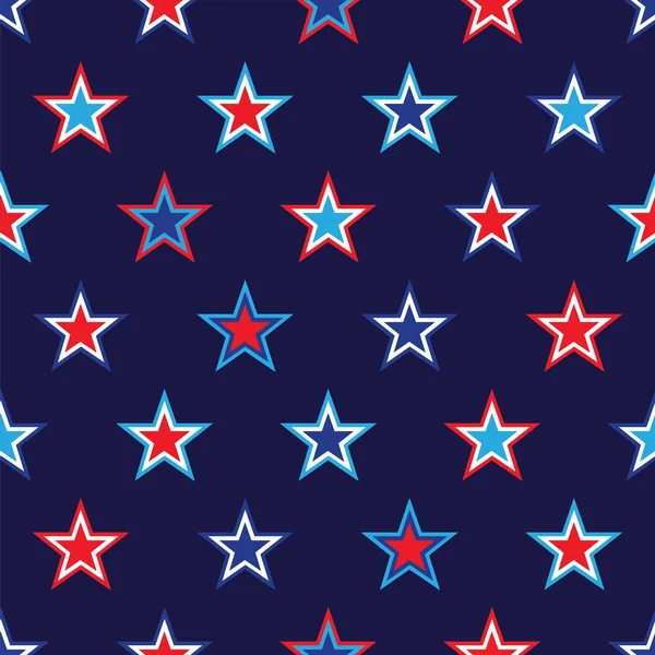 4Th July Background Stars Navy Blue Background — Stock Photo, Image