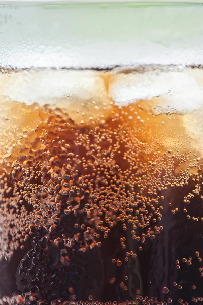 Cola Ice Cubes Close Image — Stock Photo, Image