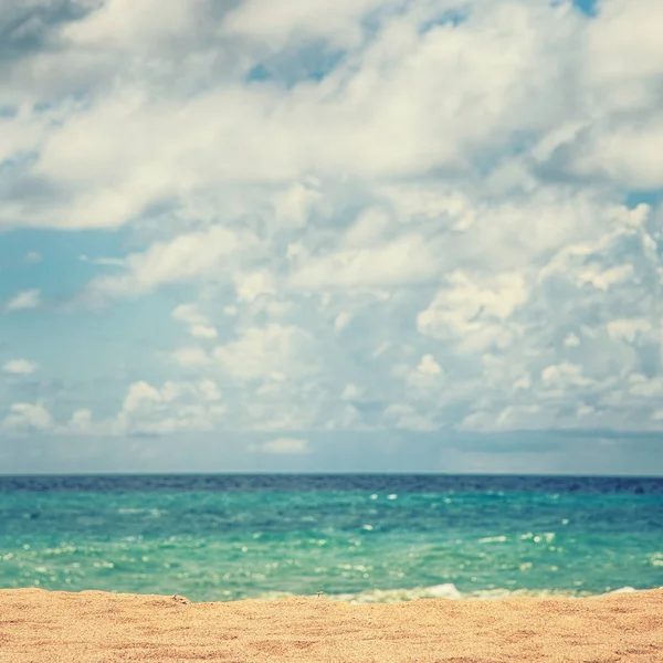 Tropisch Strand Met Wolken Thailand — Stockfoto