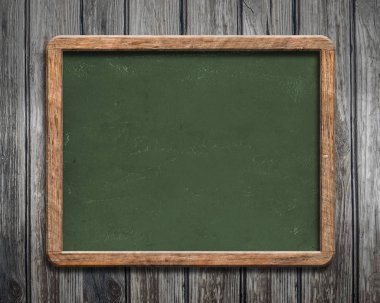 Eski yeşil kara tahta ahşap arka plan