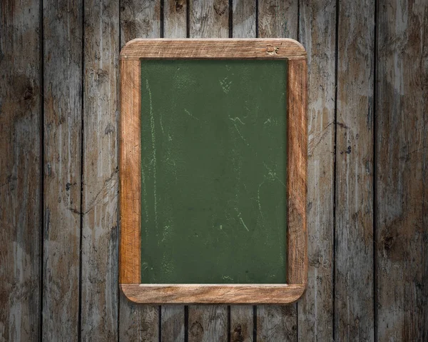 Stará Zelená Tabule Dřevěné Pozadí — Stock fotografie