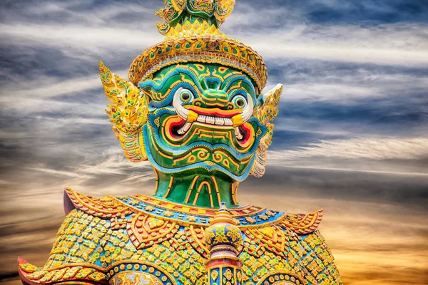 Demon Guardian Wat Phra Kaew Grand Palace Bangkok — Stock Photo, Image