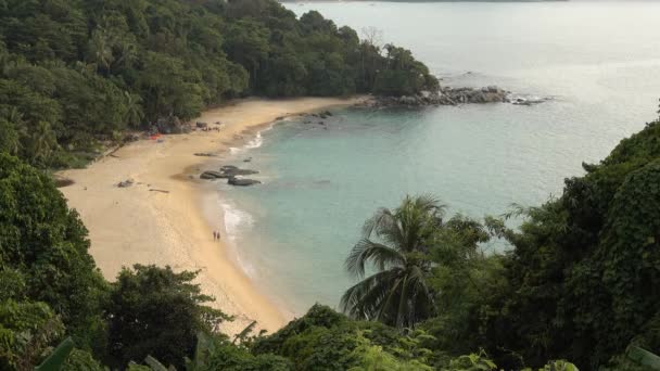 Ansicht Von Phuket Vom Berühmtesten Aussichtspunkt Wunderschönes Wahrzeichen Von Phuket — Stockvideo