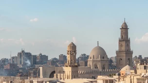 Hermosa Vista Del Casco Antiguo Ciudad Cairo — Vídeo de stock